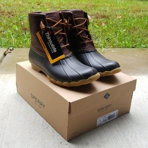 NEW Womens Sperry Saltwater Duck Boots